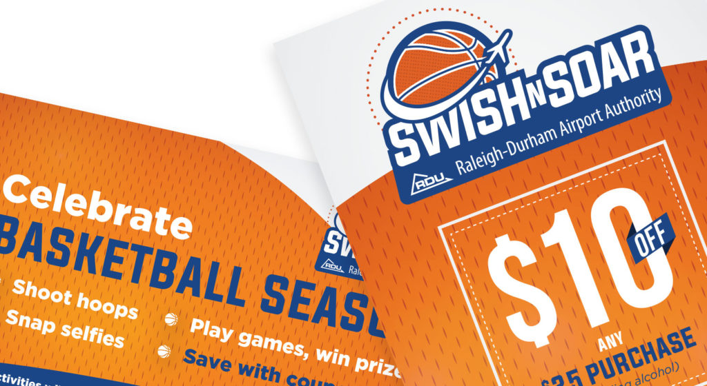 Swish n' Soar - March Madness Campaign Design