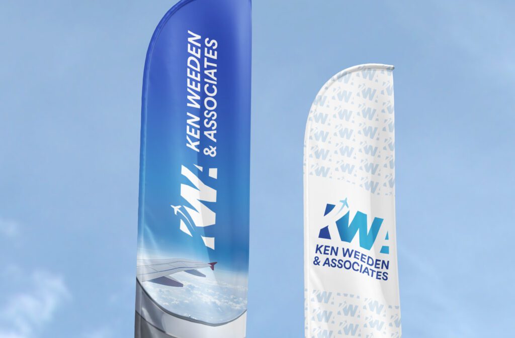 Feather Flag Mockup for Large Format Printing - BRANDilly Creative Group