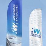 Feather Flag Mockup Image for Ken Weeden
